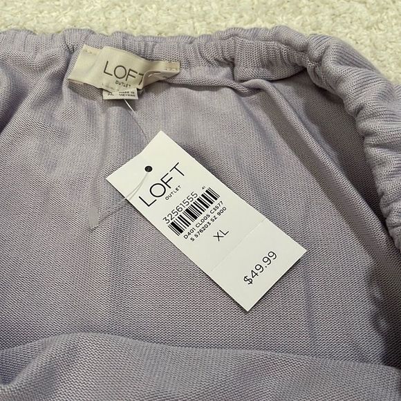 LOFT Lavender Off-Shoulder Top - Picture 5 of 5